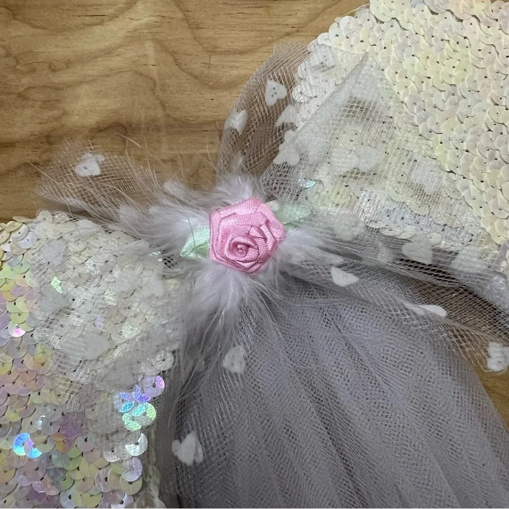 Disney Minnie Mouse Ears Bridal Veil Headband NWOT - Picture 4 of 4